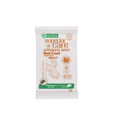 Nature's Protection Superior Care cane snack red coat hypoallergenic oral care salmone 150 gr