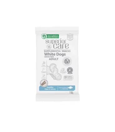 Nature's Protection Superior Care cane snack white dogs healthy hips & joints pesce bianco 110 gr