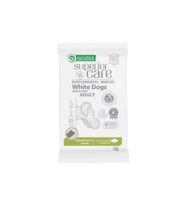 Nature's Protection Superior Care cane snack white dogs hypoallergenic dental pesce bianco 150 gr