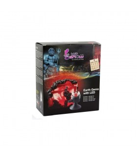 H2Show earth gems red ruby + led light red