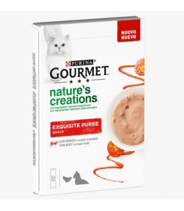Gourmet Nature's creations Exquisite Puree Manzo e Pomodoro 5 x 10 gr