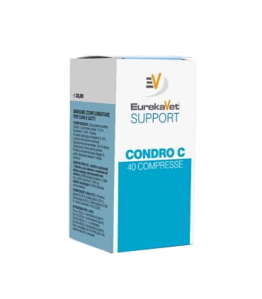 EurekaVet Supporet condro c crescita 40 compresse 1,3 gr