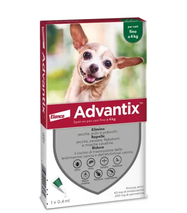 Advantix Spot On 1 pipetta per cani fino a 4 kg