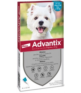 Advantix Spot On 4 pipetta per cani da 4 a 10 kg