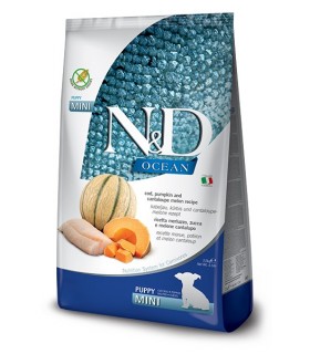 Farmina n&d ocean cane puppy mini merluzzo zucca e melone cantalupo 800 gr
