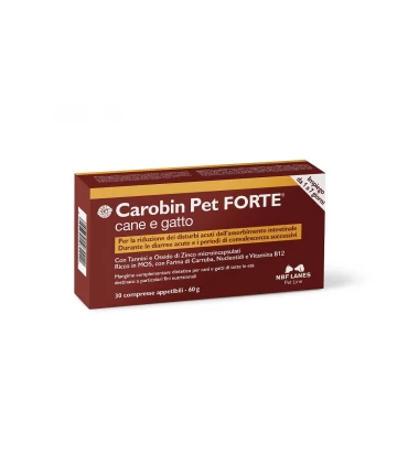 Nbf lanes carobin pet forte 30 compresse 60 gr