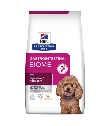 Hill's cane mini gastrointestinal biome digestive fibre care pollo 3 kg