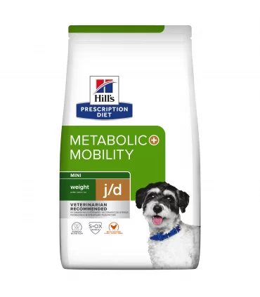 Hill's Prescription Diet Cane metabolic + mobility mini weight j/d pollo 6 kg