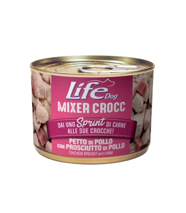 Life Dog MIXER CROCC petto di pollo con prosciutto di pollo 150 gr