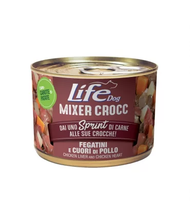 Life Dog MIXER CROCC fegatini e cuori di pollo 150 gr
