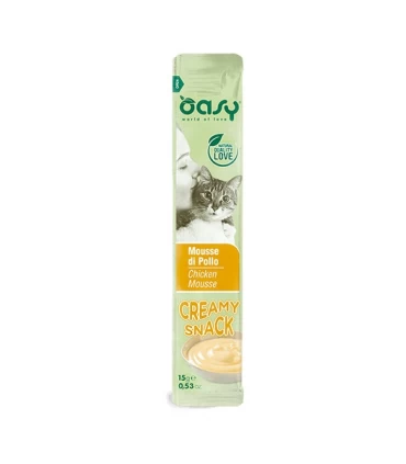 Oasy gatto snack creamy mousse di pollo  4x15 gr