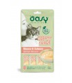 Oasy gatto snack creamy mousse di salmone 4x15 gr