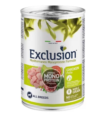 Exclusion mediterraneo adult pollo 400 gr