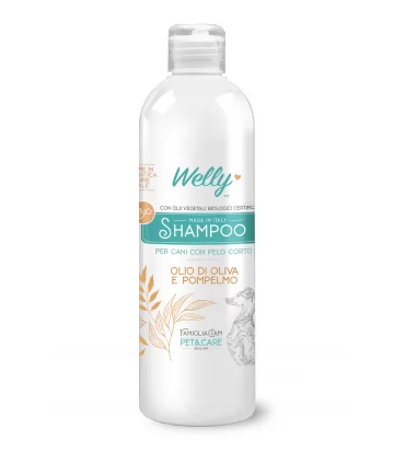 Welly Bio Shampoo Cani Pelo Corto Olio Di Oliva E Pompelmo 250 ml