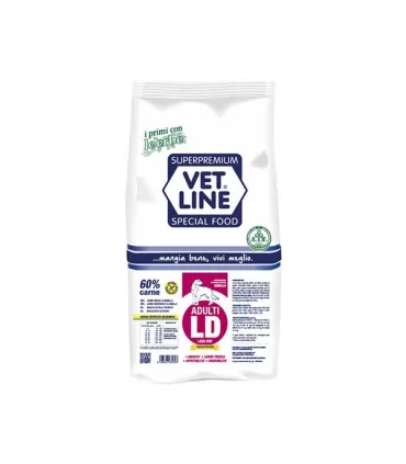Vet Line cane adulto taglia piccola ld agnello 3 kg