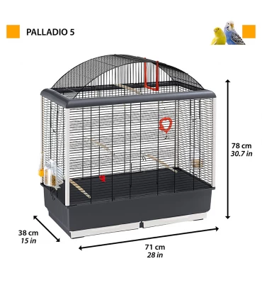 Ferplast palladio 5 nera gabbia