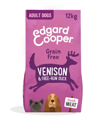Edgard & Cooper Adult Carne Fresca Di Cervo E Anatra Allevata A Terra Senza Cereali 12 kg