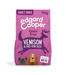 Edgard & Cooper Adult Carne Fresca Di Cervo E Anatra Allevata A Terra Senza Cereali 700 gr