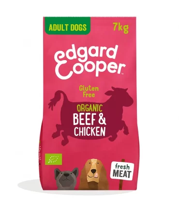 Edgard & Cooper Adult Carne Fresca Di Manzo E Pollo Biologici Senza Glutine 7 kg