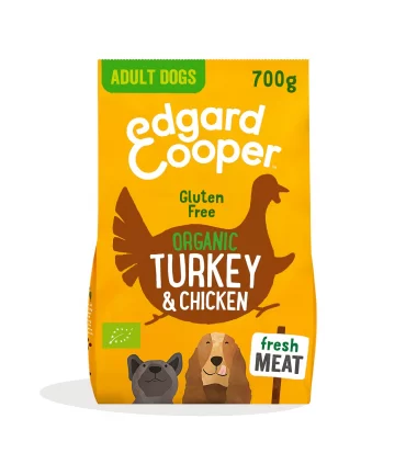 Edgard & Cooper Adult Carne Fresca Di Tacchino E Pollo Biologici Senza Glutine 700 gr