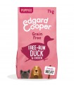 Edgard & Cooper Puppy Carne Fresca Di Anatra E Pollo Allevati A Terra Senza Cereali 7 kg