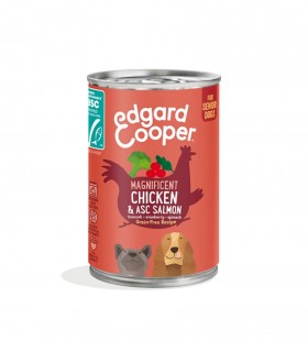 Edgard & Cooper Senior Pollo E Salmone Senza Cereali 400 gr