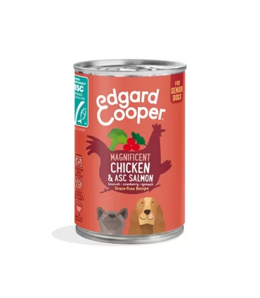 Edgard & Cooper Senior Pollo E Salmone Senza Cereali 400 gr