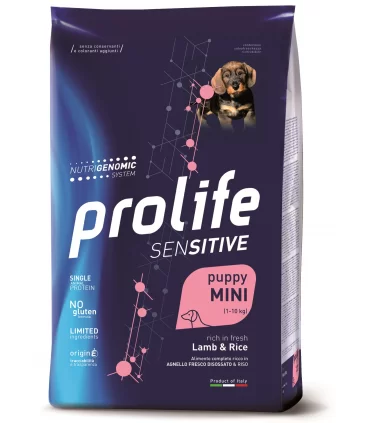 Prolife cane sensitive puppy agnello & riso mini 2 kg
