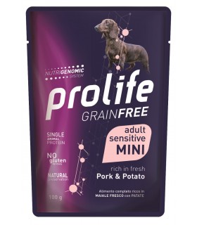 Prolife cane grainfree adult maiale & patate mini bustina 100 gr