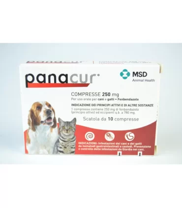 Panacur 250 mg 10 cpr