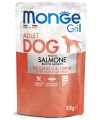 Monge cane grill salmone in busta 100 gr