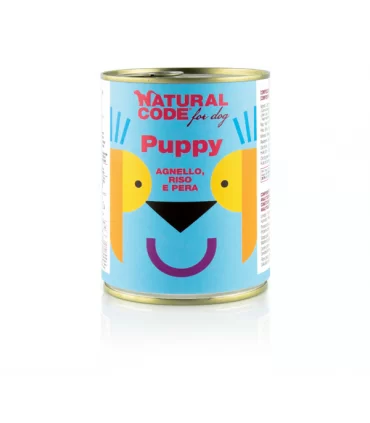 Natural code 02 cane puppy agnello riso e pera 400 gr