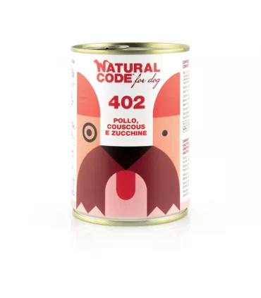 Natural code 402 cane pollo couscous e zucchini 400 gr
