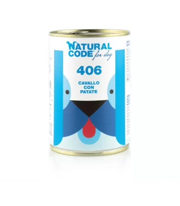 Natural code 406 cane cavallo con patate 400 gr