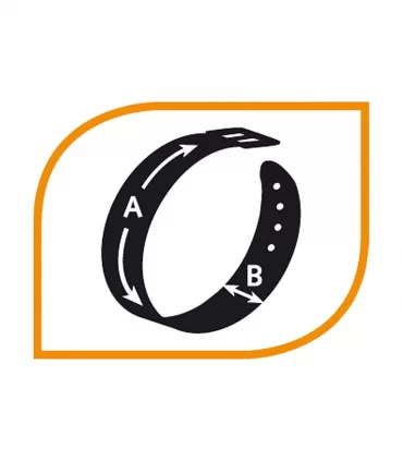 Ferplast natural c25/45 cuoio collare