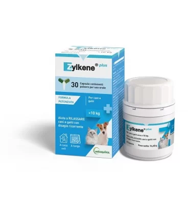 Vetoquinol zylkene plus cani gatti fino a 10 kg 30 capsule