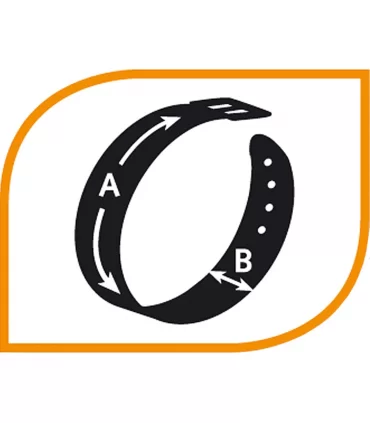 Ferplast natural c25/45 nero collare