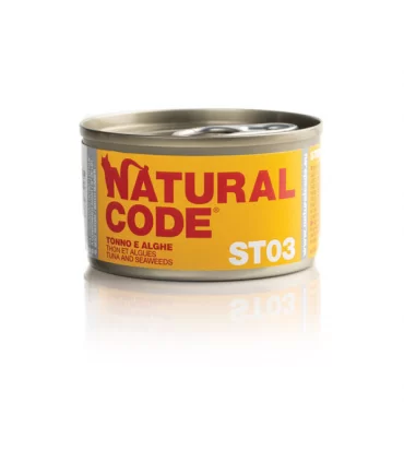Natural code steril03 gatto tonno e alghe 85 gr
