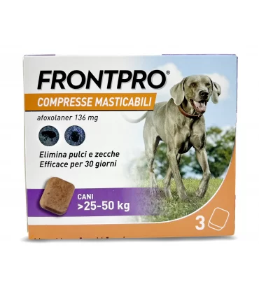 Frontpro 3 compresse masticabili 25-50 kg 136 mg