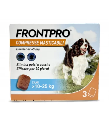 Frontpro 3 compresse masticabili 10-25 kg 68 mg
