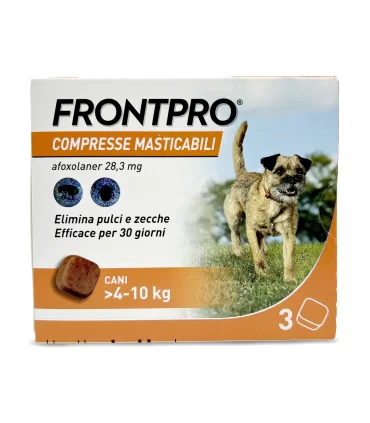 Frontpro 3 compresse masticabili 4-10 kg 28,3 mg