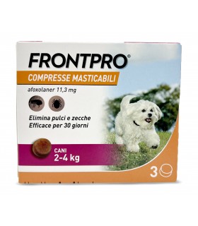 Frontpro 3 compresse masticabili 2-4 kg 11,3 mg