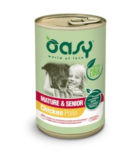 Oasy cane adult lifestage mature & senior pate umido 400 gr