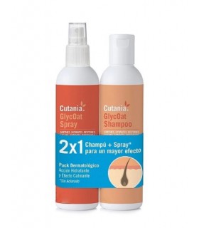 VetNova cutania glycoat skin care pack shampoo spray 355 ml