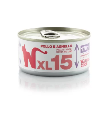 Natural code xl 15 gatto pollo e agnello 170 gr