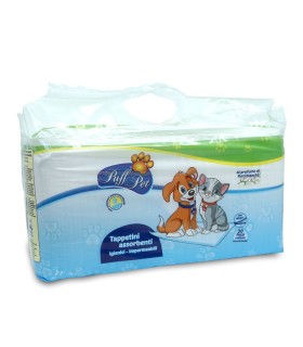 Puff Pet Tappetini assorbenti profumati 60x60 con adesivi 30 pz