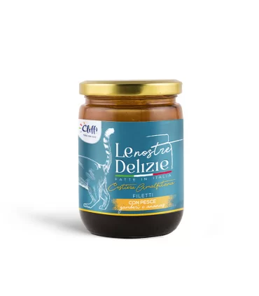 Cliffi Le Nostre Delizie gatto Costiera Amalfitana filetti con pesce gamberi e ananas 80 gr