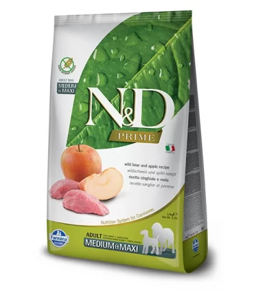 Farmina n&d prime cane adult medium maxi cinghiale e mela 2,5 kg