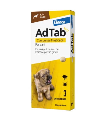 AdTab cani 1,3-5,5 kg 3 compresse 56 mg