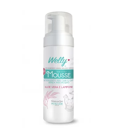 Welly Bio Mousse Detergente Cani E Gatti Aloe Vera E Lampone 150 ml